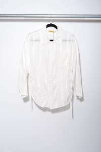 Painter's Shirt 2.0 - White Silk Stripe - Oosterom