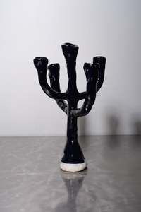 5 Spoke II Candelabra - Blue Medium - Sophie Hathaway Ceramics