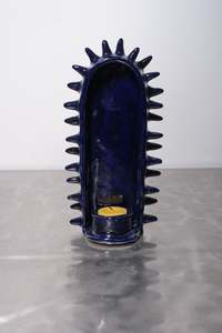 Candle Shrine 3 - Navy Medium -Sophie Hathaway Ceramics