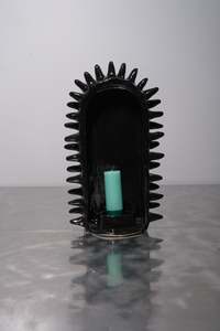 Candle Shrine 1 - Black Medium -Sophie Hathaway Ceramics