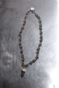 Jewellery: Pearl Pendant Necklace - SEAPUNKS.XX