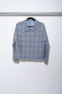J Bush: Charlotte Jacket - Blue Check - J.BUSH