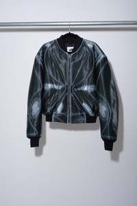 4x4: Satin Bomber Jacket - Exhaust Print - 4x4