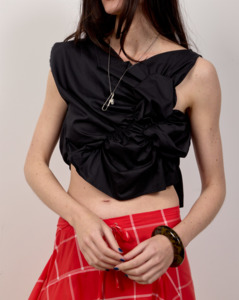 Katalyst: Handkerchief Top - Black - KATALYST