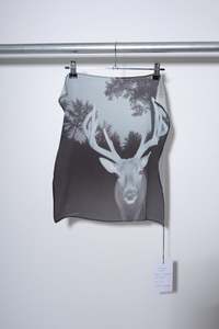 'Deer in Headlights' Silk Scarf - MONIQUE GOVIND