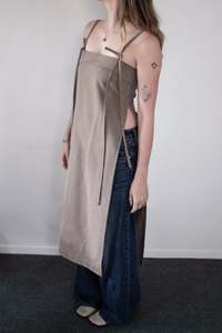 Camisole Tank Dress - Brown - MONIQUE GOVIND