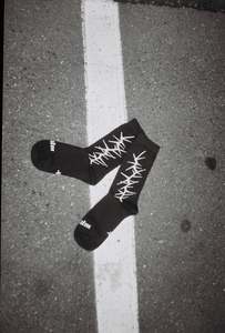 All: Thorn Socks - Black/Light Grey - JPalm