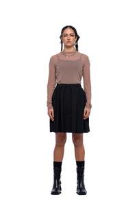SERVICE SKIRT MINI – Black Suiting (Preorder)