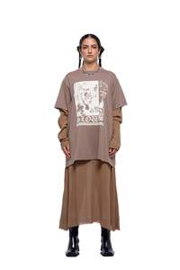 SLOW FORM TSHIRT DRESS – Fawn