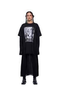 SLOW FORM TSHIRT DRESS – Black