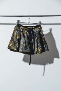 Pleated Belt - Chartreuse/Teal - OOSTEROM