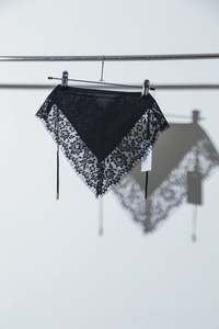 Oosterom: Lace Bandana - Black - OOSTEROM