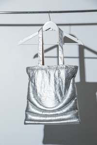 Puffer Tote - Silver - MATAN FADIDA