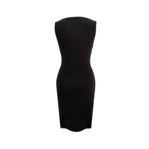 Fatale Midi Dress [Boat Neck] - Black - KAHE