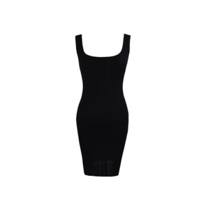Kahe: Fatale Midi Dress [Low Cut] - Black - KAHE