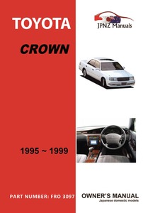 Products: Toyota - Crown Car Owners User Manual In English 1996 - 1999