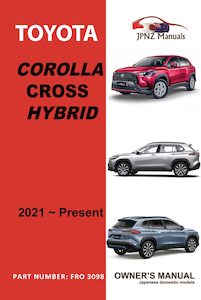 Toyota - Corolla Cross Hybrid user owners manual in English 2021 - present model