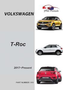 Volkswagen – T-Roc owners user manual in English 2017 – Present