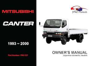 Products: Mitsubishi - Canter Owners User Manual In English 1993 - 2000