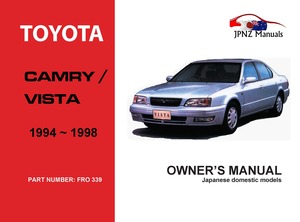 Products: Toyota - Camry / Vista Car Owners User Manual In English 1994 - 1998
