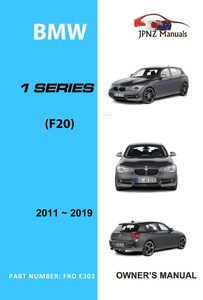 Products: BMW - 1 Series F20 car owners manual 2011 - present