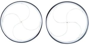 Wheels Undercarriage Axle Components: Jamara Ultra Slow Fly Wheels 65mm dia. (2)