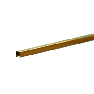 K&S Brass Channel: 1/8" X 1/8"- 12" Long (1 Piece)
