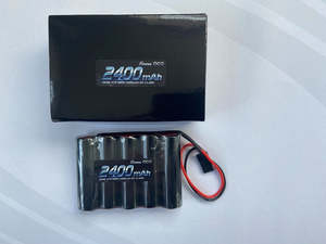 Batteries Chargers And Checkers: Gens Ace 6V 2400mah NiMh Flat RX Battery Pack w/JR Plug, 120mm Long Lead 152g