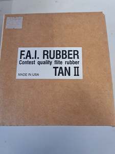 TAN 2 Contest Quality FAI RUBBER 1/16" Made in USA 1 lb. box