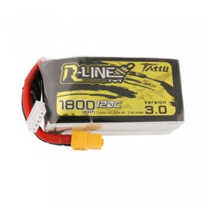 Batteries Chargers And Checkers: 2021 Tattu R-Line Version 3.0 1800mAh 14.8V 120C 4S1P 197g Lipo Battery Pack with XT60 Plug