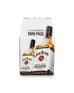 Jim Beam White Label Bourbon 2 X 1.125L