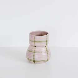 Planters: Modernist Vase, Lilac Grid