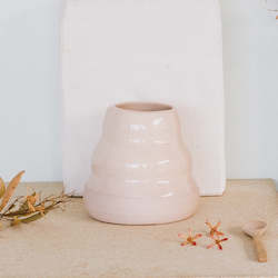 Planters: Wave Vase, Pink Sand