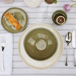 Bowls And Plates: Tableware Set, Sage