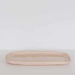 Bowls And Plates: Rectangle Platter, Pink Sand