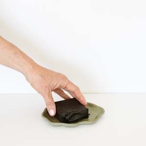 New: Frills Soap Dish, Sage