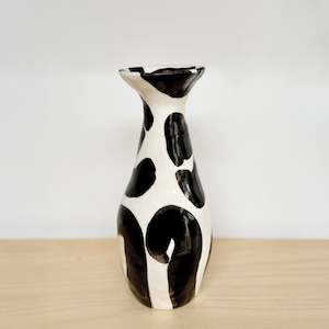 Small Batch Works: Tall Vase, Abstract espresso