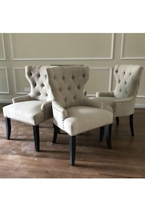 Products: Alpha Upholstery Wingback Dining Chair