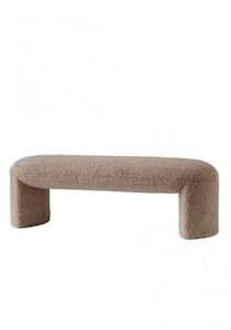 Products: Moses Upholstery Bench Seat Boucle Ottoman JS Interiors Auckland