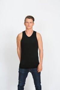 BRASS MONKEYS Singlet - JUAL Quality New Zealand Merino