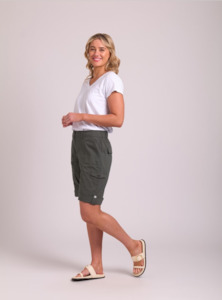 Esplanade: Cargo Roll Cuff Shorts