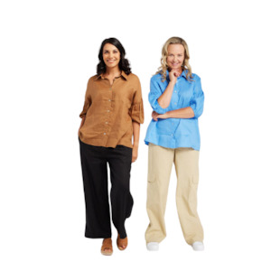 Blackstone: Puff Sleeve Linen Shirt