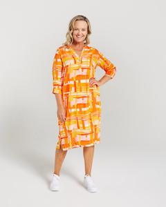 Blackstone: Gridwork Shirt Dress