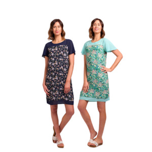 Memo: Contrast Yoke Dress