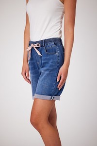 Classified: Denim Short With Side tape
