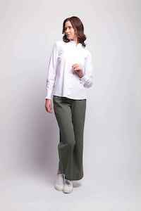 Oh Three: Ruffle Neck Shirt