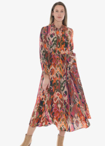Opulent Ikat Dress