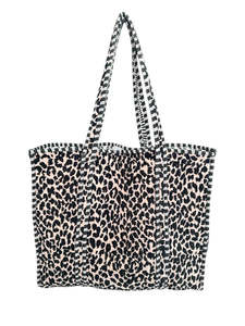 Leopard Velvet Tote