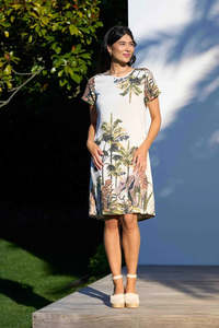 Pintuck Swing Back Dress