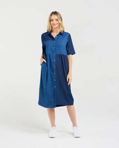 Blackstone: Elise Patchwork Denim Dress